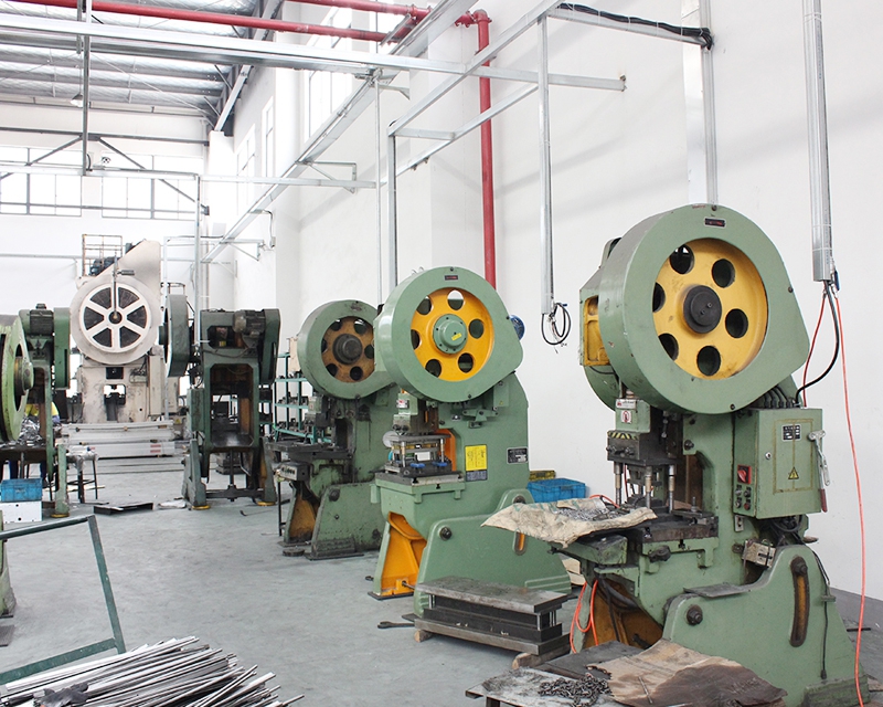 Punching equipment display